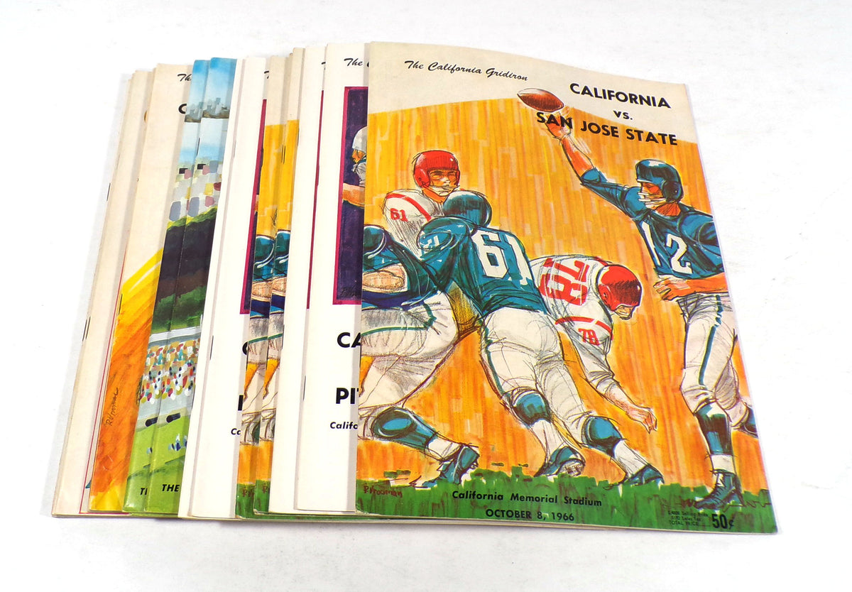 Lot of (19) Assorted 1966 California College Football Programs