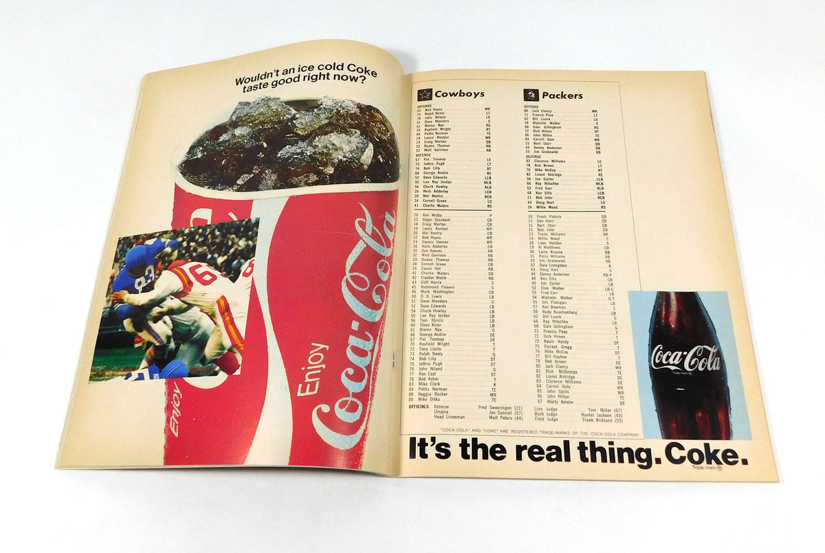 1970 Green Bay Packers at Dallas Cowboys NFL Football Program 11-26-70 Pic2