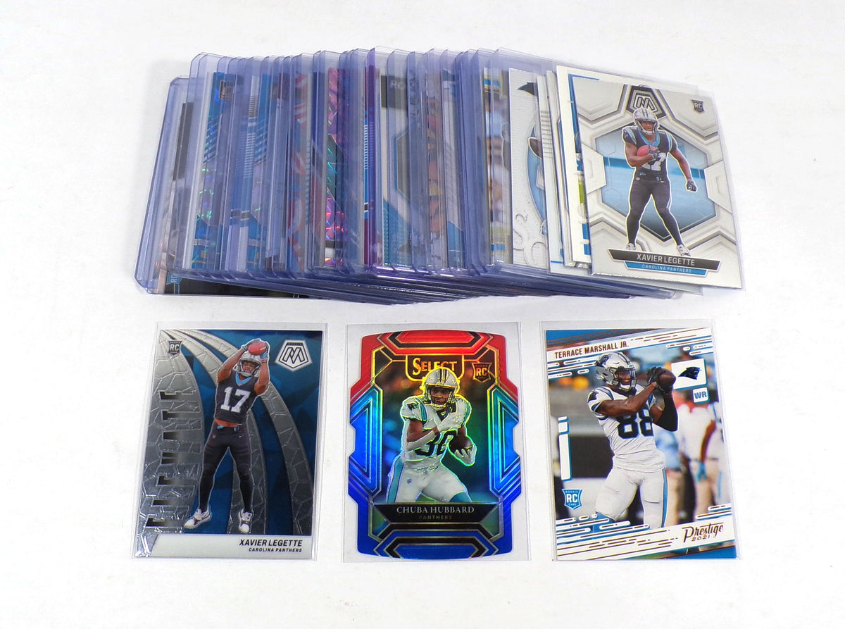 Lot of (35) Assorted 2018-2025 Panini Brands Carolina Panthers Rookies