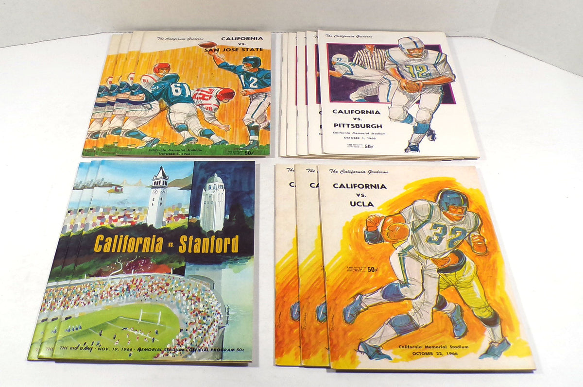 Lot of (19) Assorted 1966 California College Football Programs Pic2