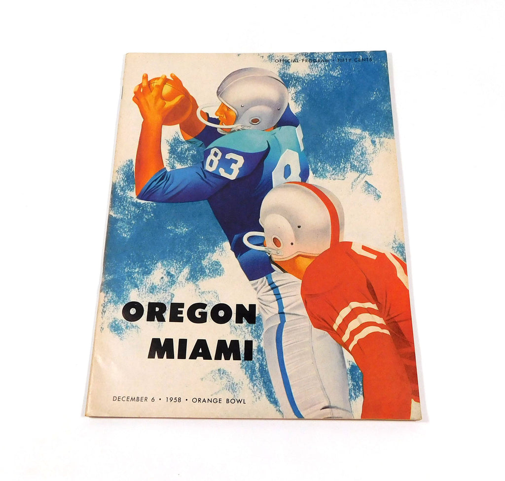 1958 Oregon at Miami Florida College Football Program 12-6-58
