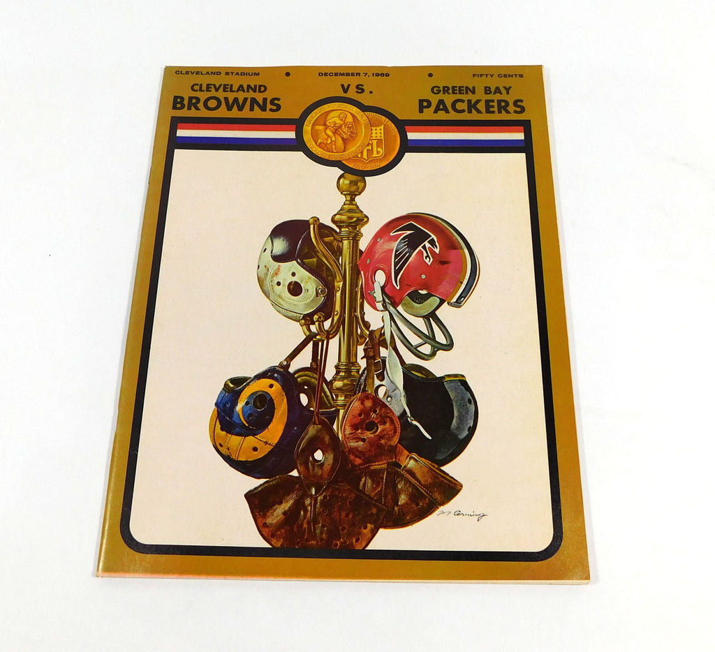 1969 Green Bay Packers at Cleveland Browns NFL Football Program 12-7-69