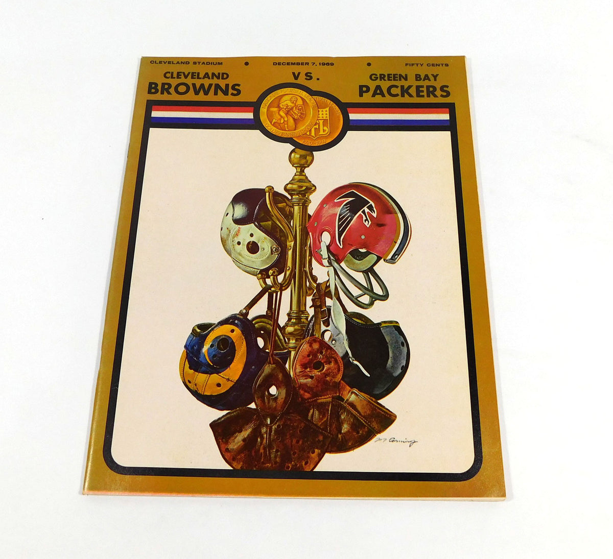 1969 Green Bay Packers at Cleveland Browns NFL Football Program 12-7-69