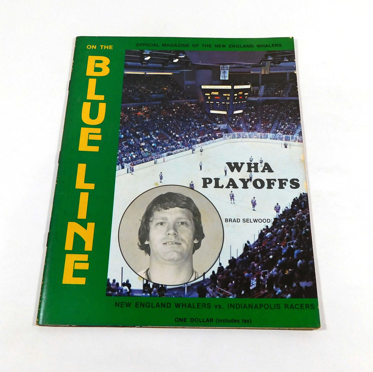 1975-76 Indianapolis Racers at New England Whalers WHA Hockey Playoff Program