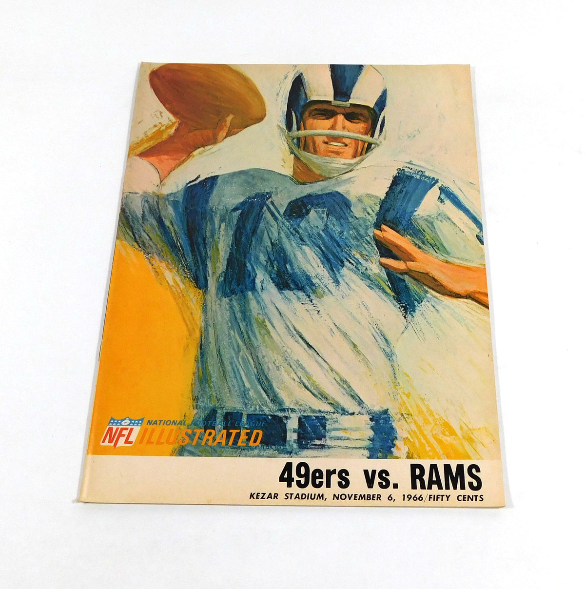 1966 Los Angeles Rams at San Francisco 49ers NFL Football Program 11-6-66