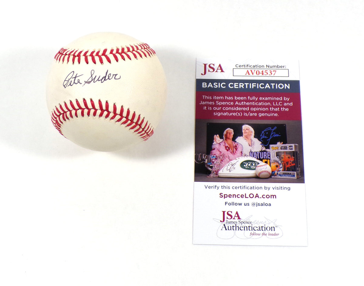 Pete Suder Signed Official OAL Baseball JSA Auto