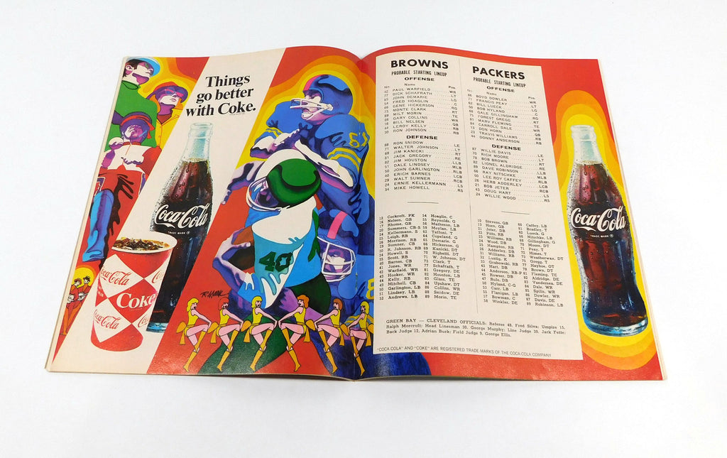1969 Green Bay Packers at Cleveland Browns NFL Football Program 12-7-69 Pic2