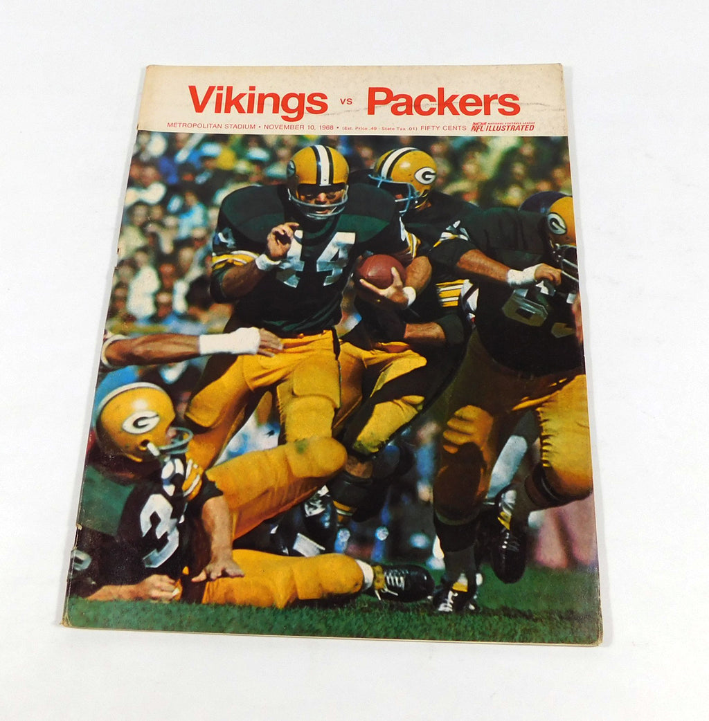1968 Green Bay Packers at Minnesota Vikings NFL Football Program 11-10-68