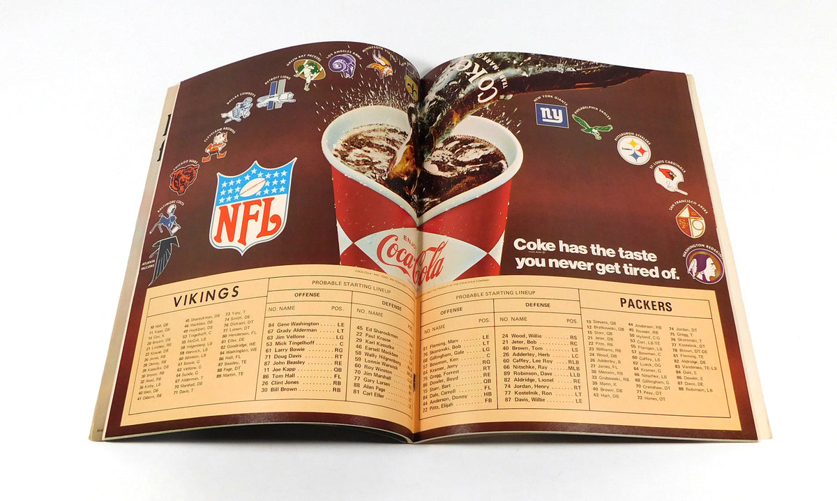 1968 Green Bay Packers at Minnesota Vikings NFL Football Program 11-10-68 Pic2