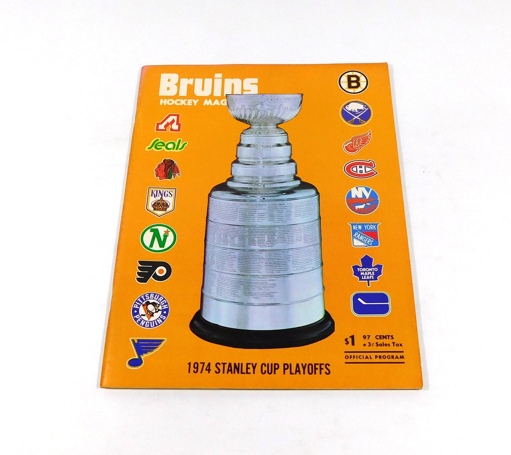 1973-74 Toronto Maple Leafs at Boston Briuns NHL Hockey Playoff Program 4-11-74