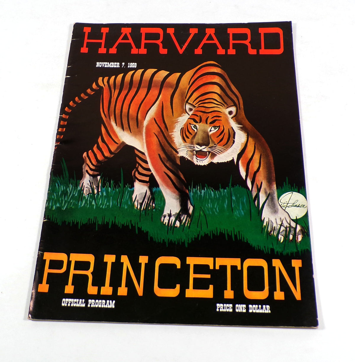 1959 Princeton at Harvard College Football Program 11-7-59