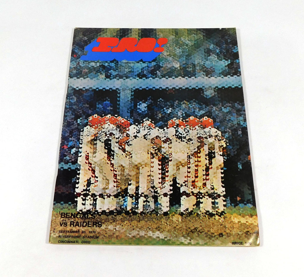 1970 Oakland Raiders at Cincinnati Bengals NFL Football Program 9-20-70