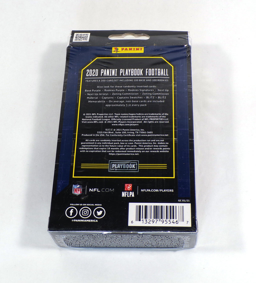 2020 Panini Playbook Football Retail Hanger Box Sealed (30 Cards) Pic2