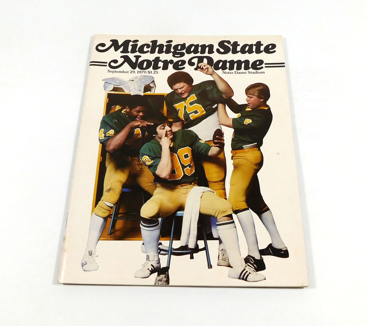 1979 Michigan State at Notre Dame College Football Program 9-29-79