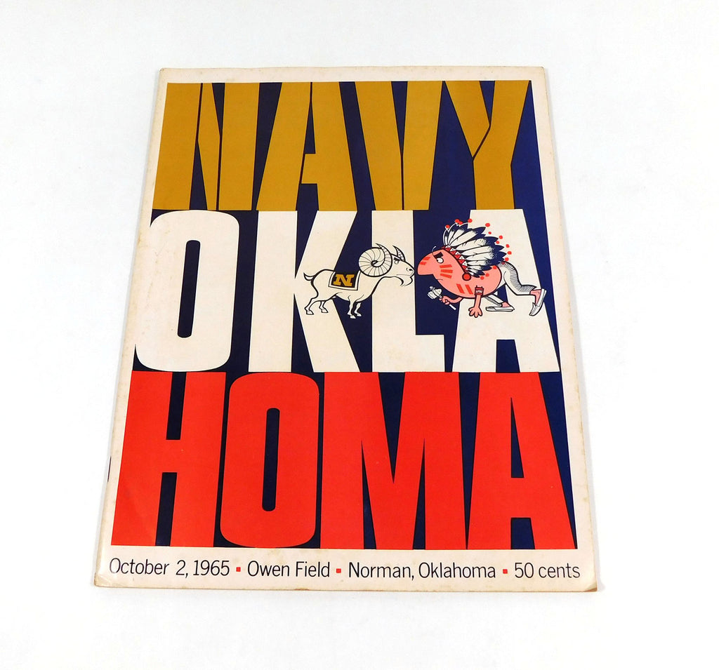 1965 Navy at Oklahoma College Football Program 10-2-65