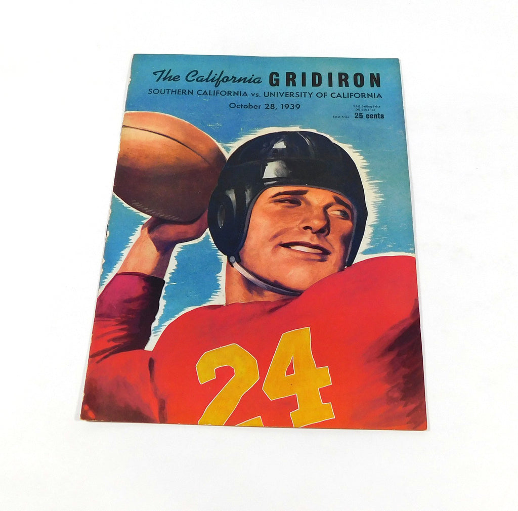 1939 USC at California College Football Program 10-28-39