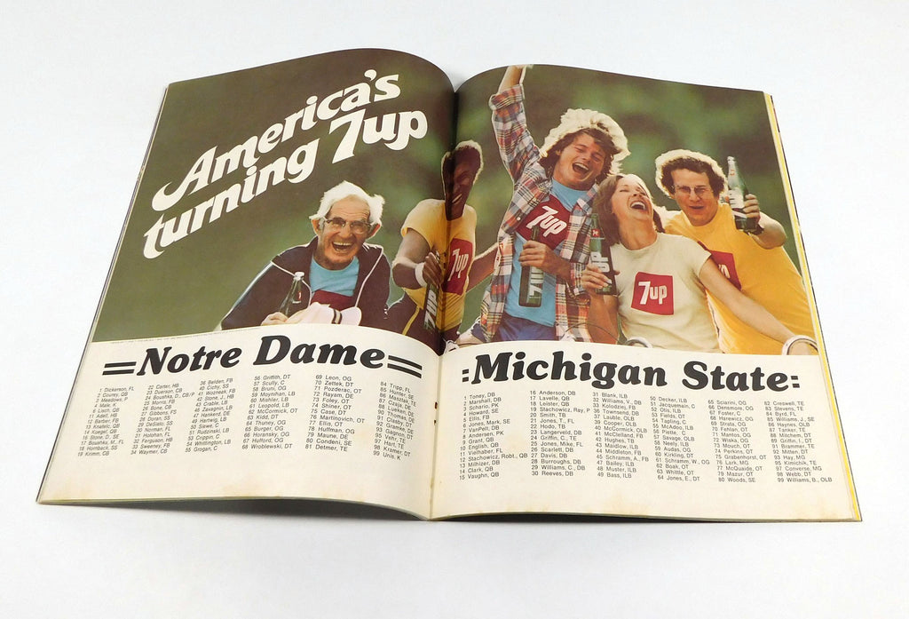 1979 Michigan State at Notre Dame College Football Program 9-29-79 Pic2