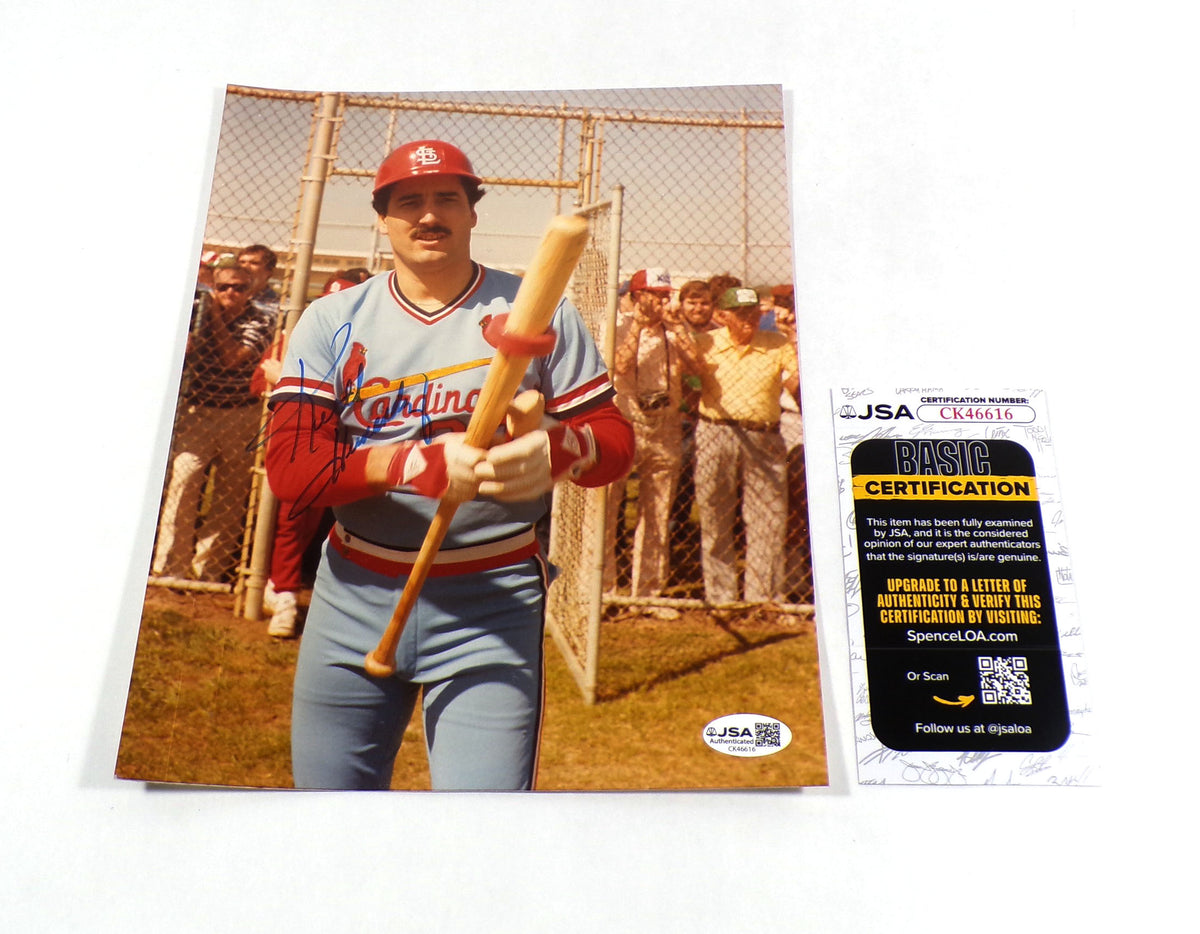 Keith Hernandez Signed 8 x 10 Color Photo Cardinals JSA Auto
