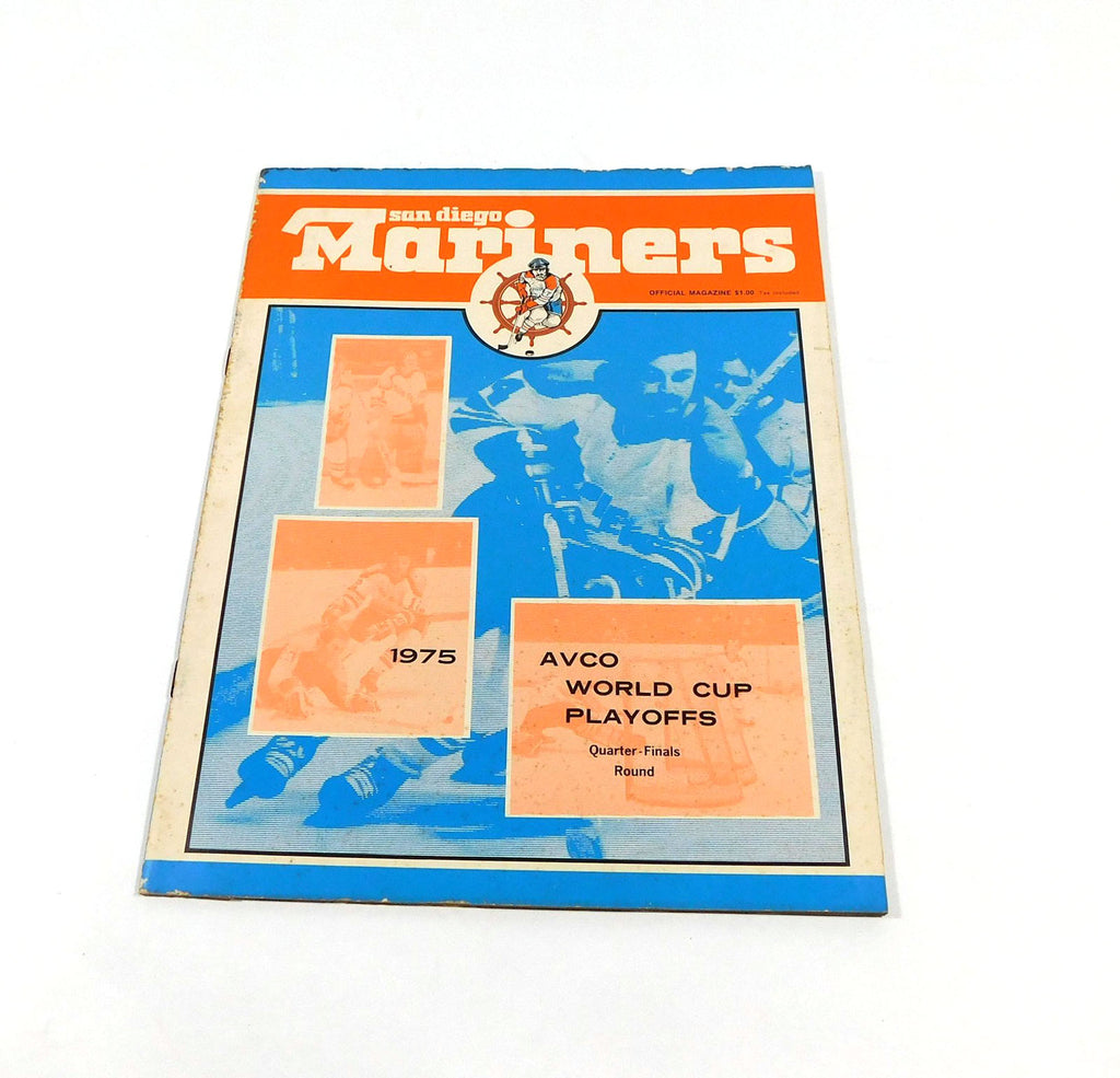 1974-75 San Diego Mariners vs Toronto Toros WHA Hockey Program