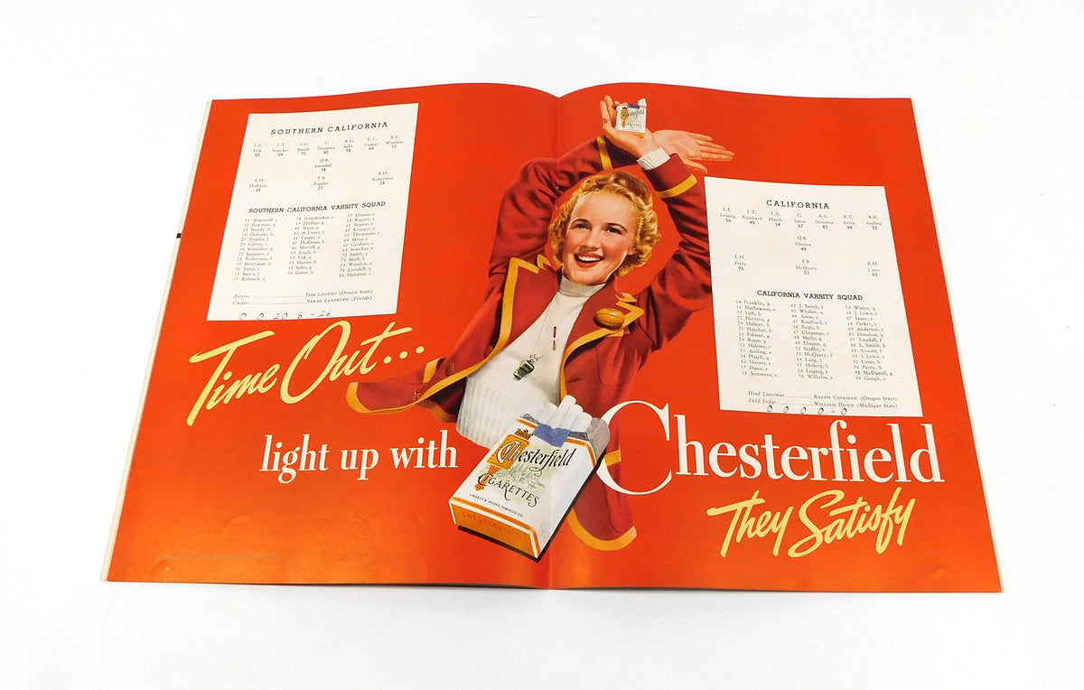 1939 USC at California College Football Program 10-28-39 Pic2