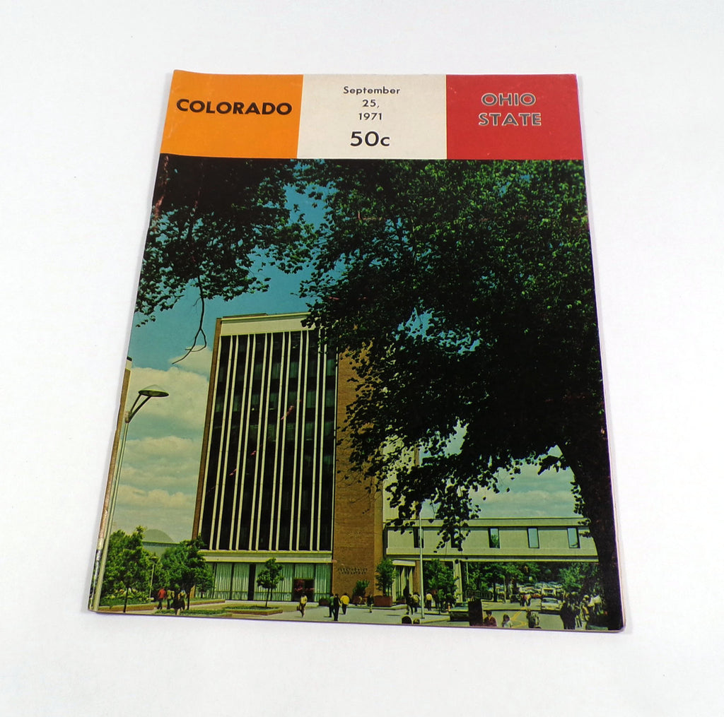 1971 Colorado at Ohio State College Football Program 9-25-71