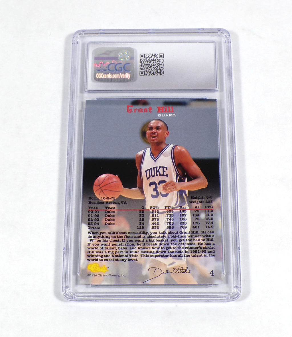 1994-95 Classic Grant Hill Rookie #4 Pistons CGC 9 Pic2