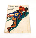 1941 William & Mary vs Navy College Football Program 9-27-41