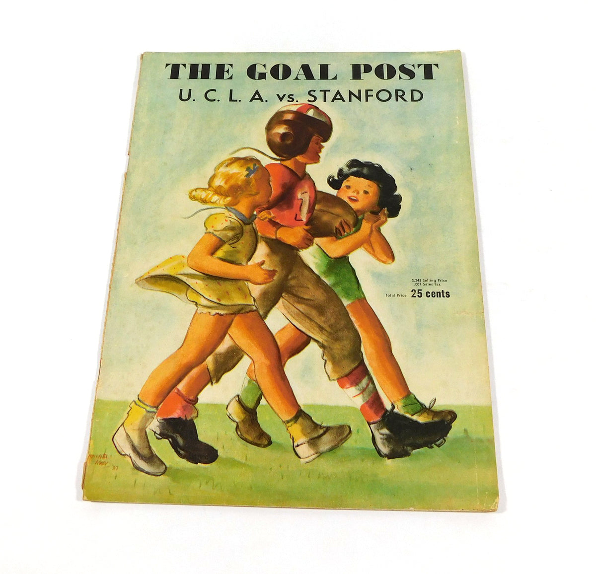 1938 Stanford at UCLA College Football Program 10-29-38 Woody Strode
