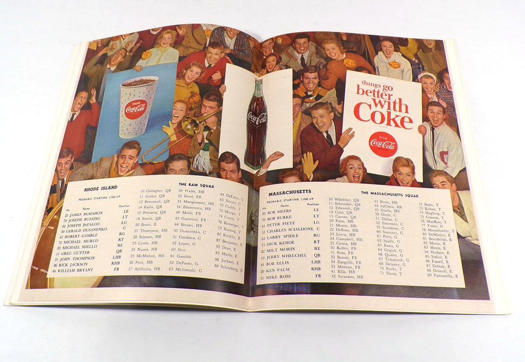 1964 Rhode Island at Massachusetts College Football Program 10-17-64 Pic2