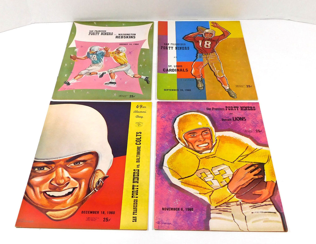 Lot of (6) Different 1960 San Francisco 49ers NFL Football Programs Pic2