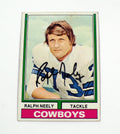 1974 Topps Ralph Neely #187 Cowboys Signed Card Auto