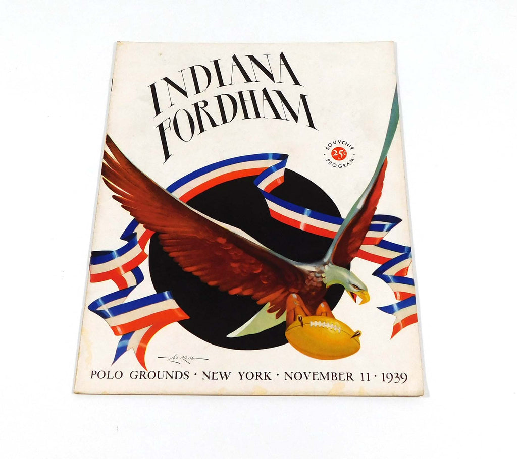 1939 Indiana at Fordham College Football Program 11-11-39