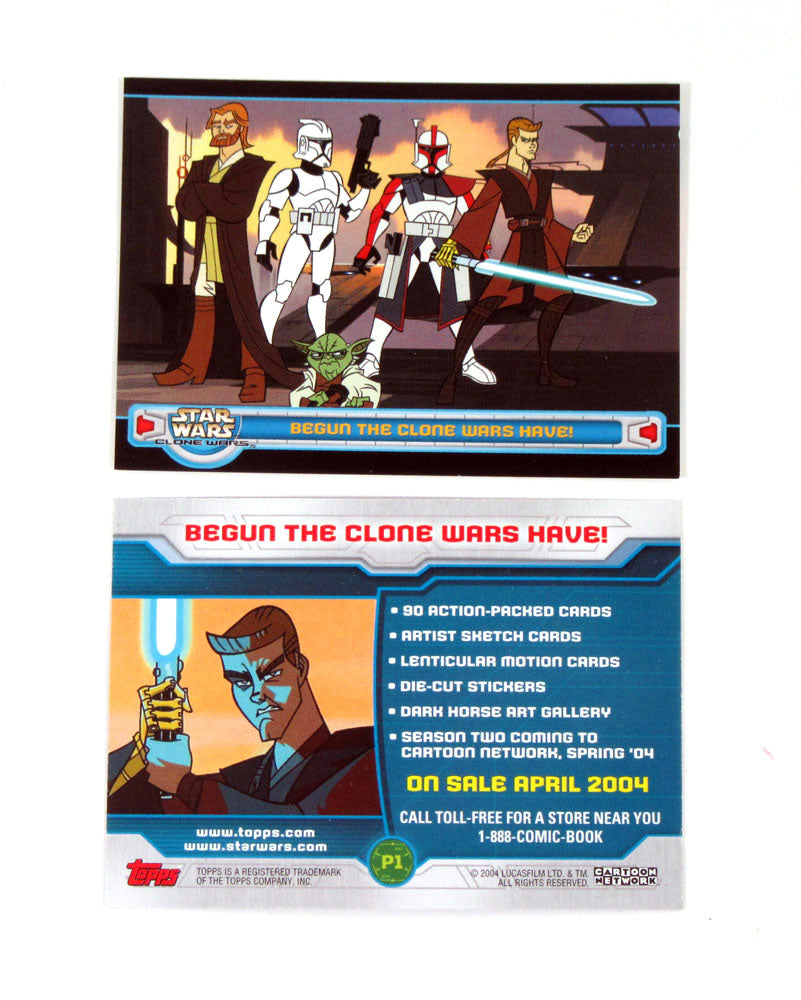 2004 Topps Star Wars Clone Wars Promo Card (P1) Nm/Mt