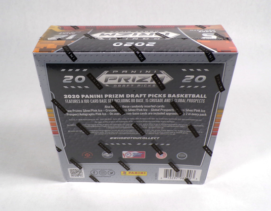 2020-21 Panini Prizm Draft Picks Basketball Mega Box Sealed (12 Packs) Pink Ice Pic2