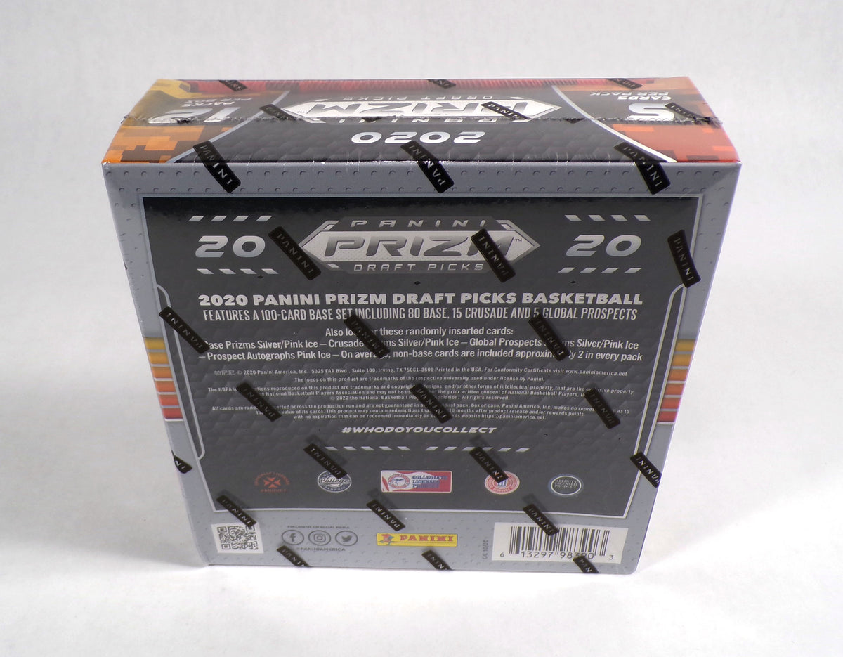 2020-21 Panini Prizm Draft Picks Basketball Mega Box Sealed (12 Packs) Pink Ice Pic2