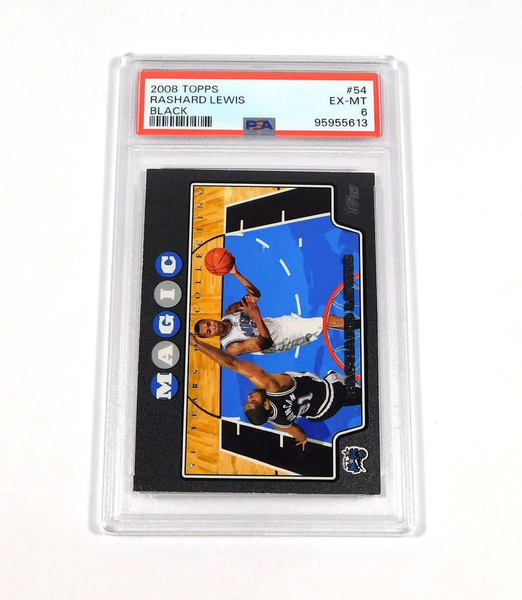 2008-09 Topps Black Rashard Lewis #54 /51 Magic PSA 6