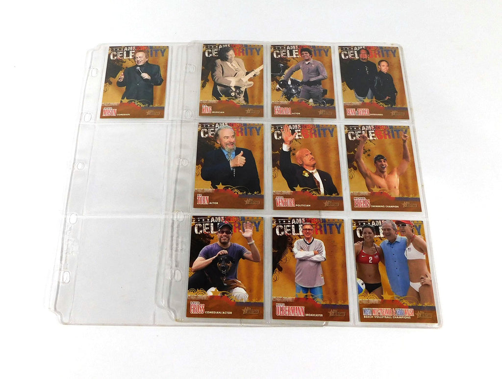 2009 Topps American Heritage Celebrities Complete Set in Album Sheets (20)