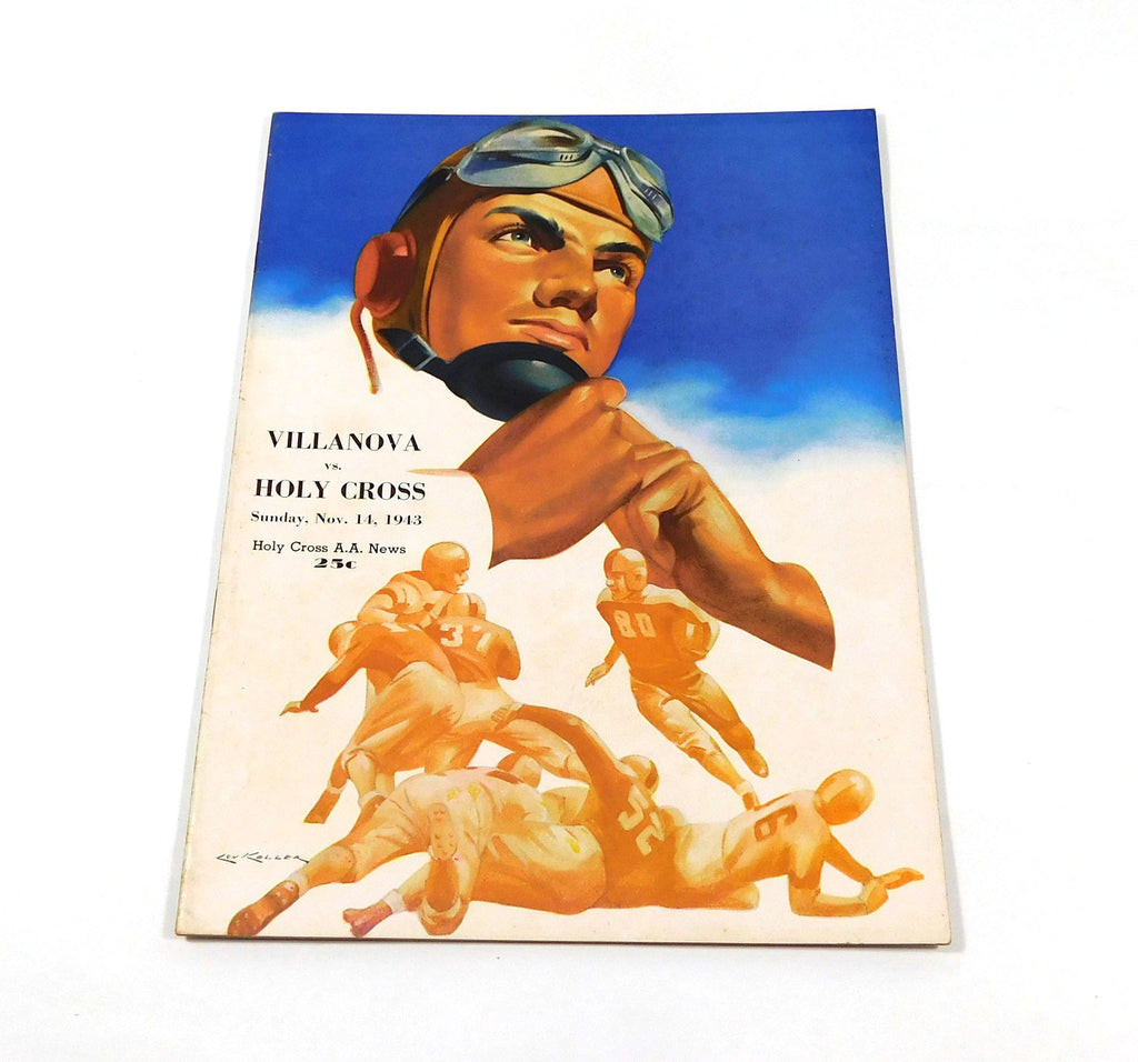 1943 Villanova at Holy Cross College Football Program 11-14-43