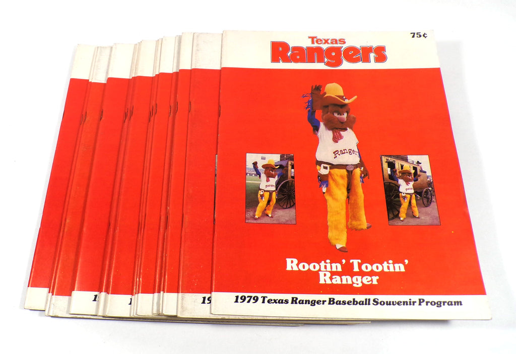 Lot of (17) Assorted 1979 Texas Rangers MLB Baseball Game Programs