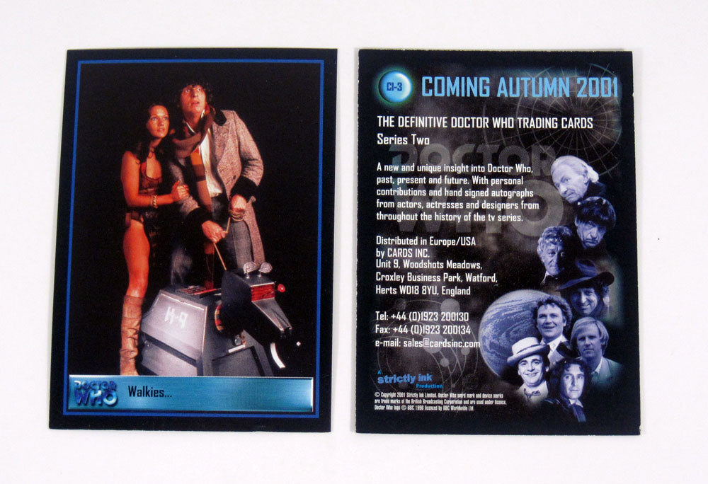 Lot of (50) 2001 Strictly Ink Doctor Who Definitive Series 2 Promo Card (CI-3) Pic2