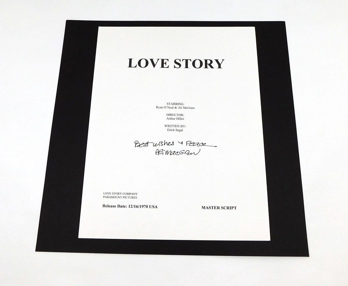 Ali McGraw Signed 8.5 x 11 Cardstock Sheet Auto Love Story DA046856