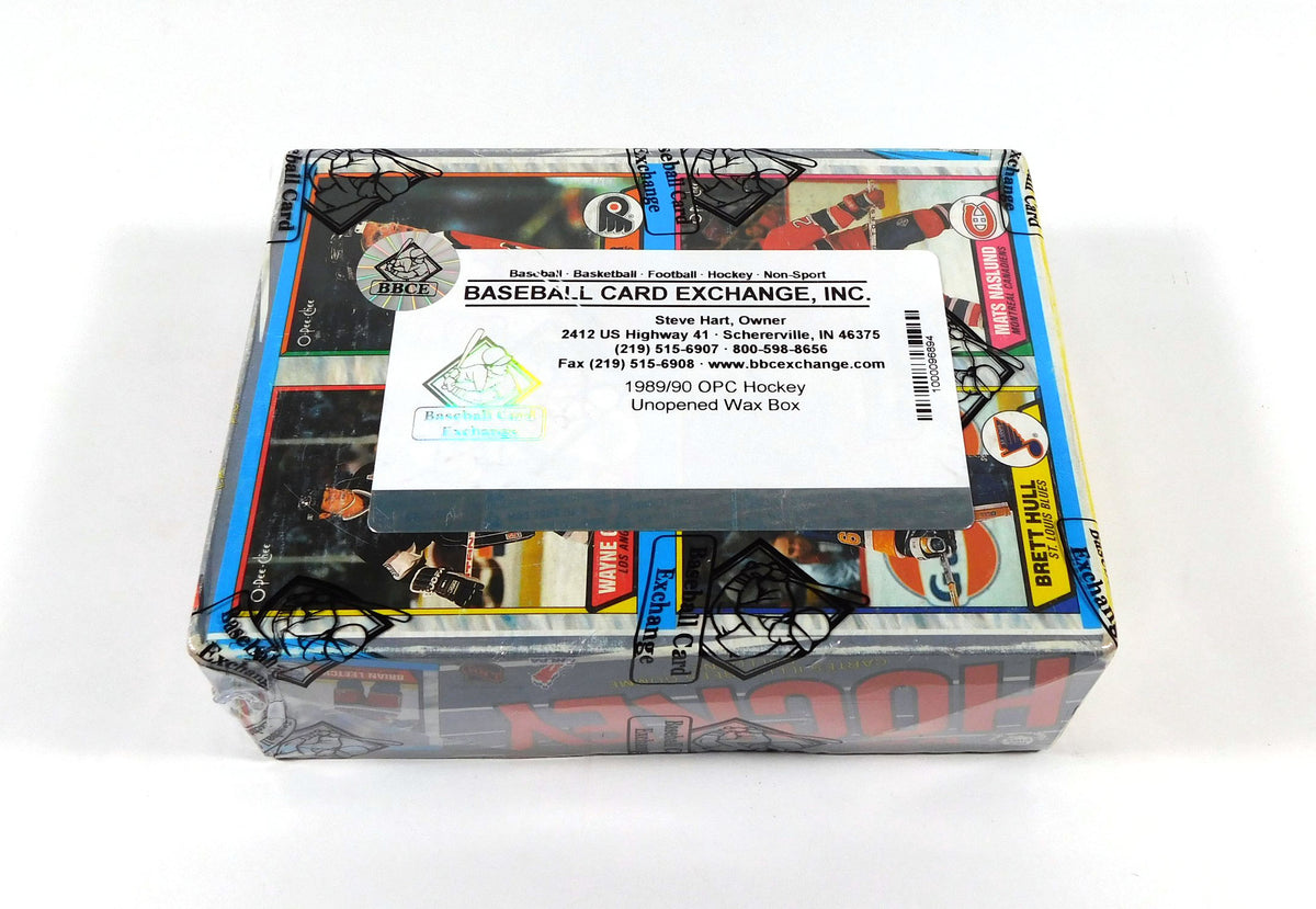 1989-90 OPC O-Pee-Chee Hockey Wax Box (48 Packs) BBCE Wrapped Pic2
