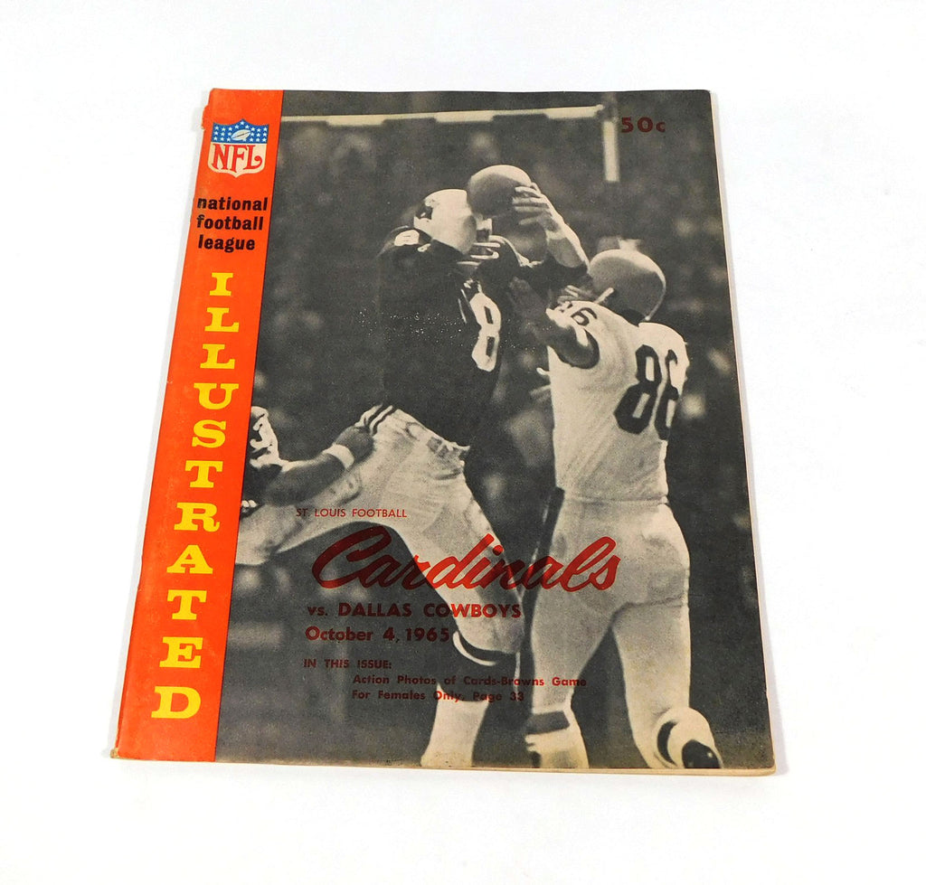 1965 Dallas Cowboys at St. Louis Cardinals NFL Football Program 10-4-65