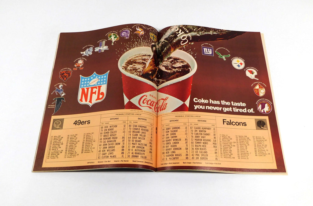1968 Atlanta Falcons at San Francisco 49ers NFL Football Program 9-29-68 Pic2