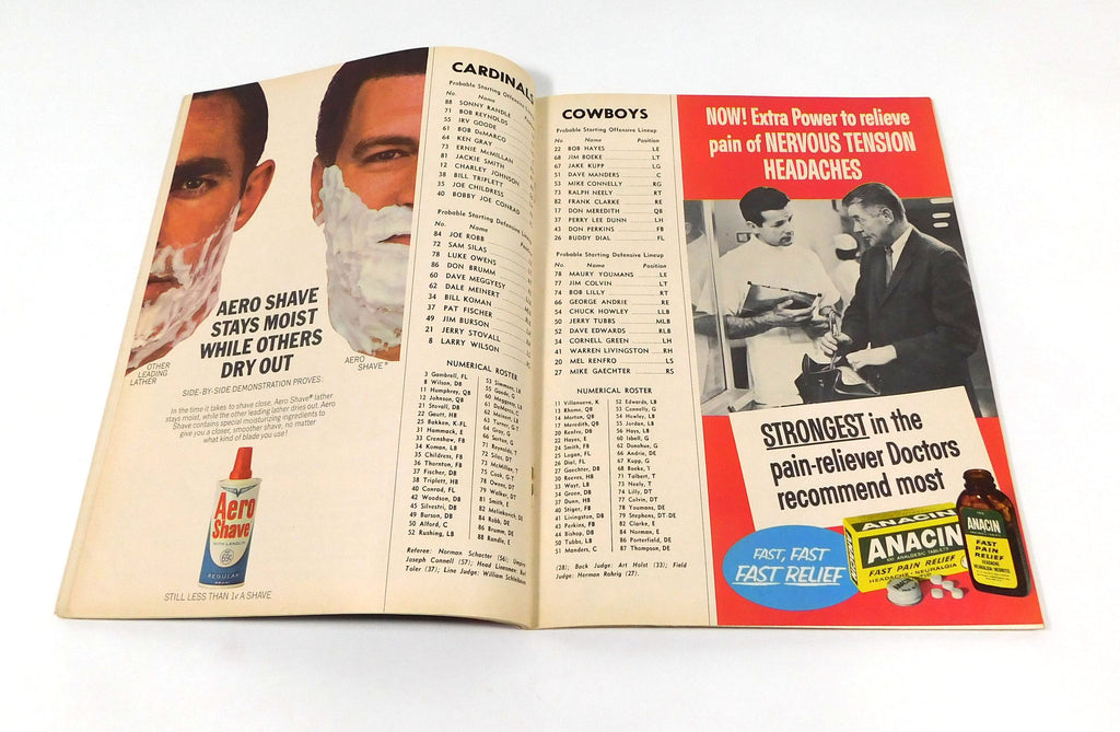 1965 Dallas Cowboys at St. Louis Cardinals NFL Football Program 10-4-65 Pic2