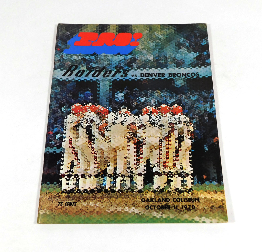 1970 Denver Broncos at Oakland Raiders NFL Football Program 10-11-70