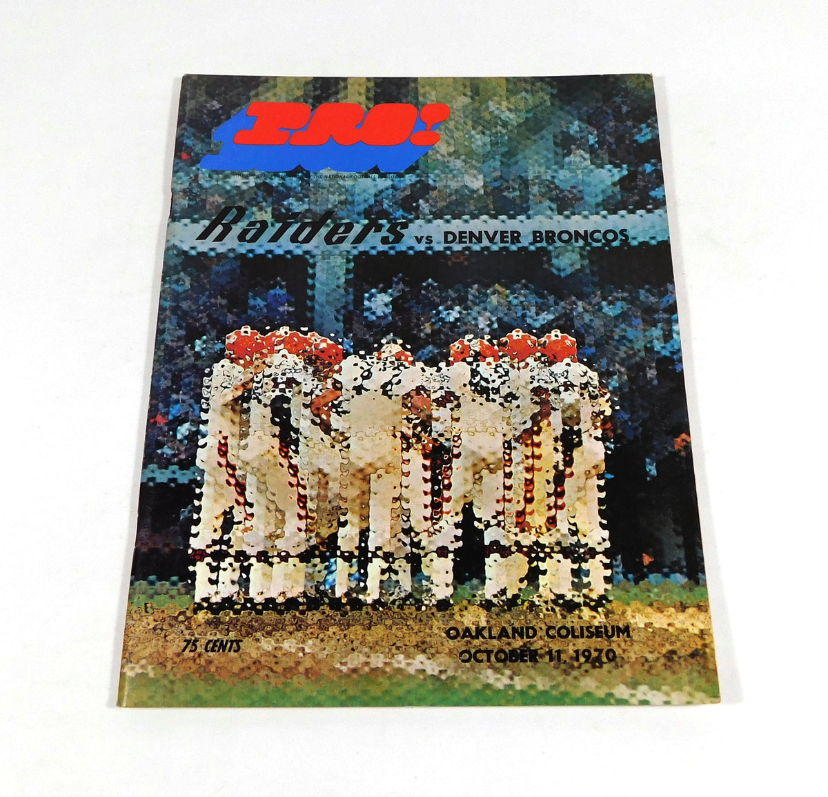 1970 Denver Broncos at Oakland Raiders NFL Football Program 10-11-70