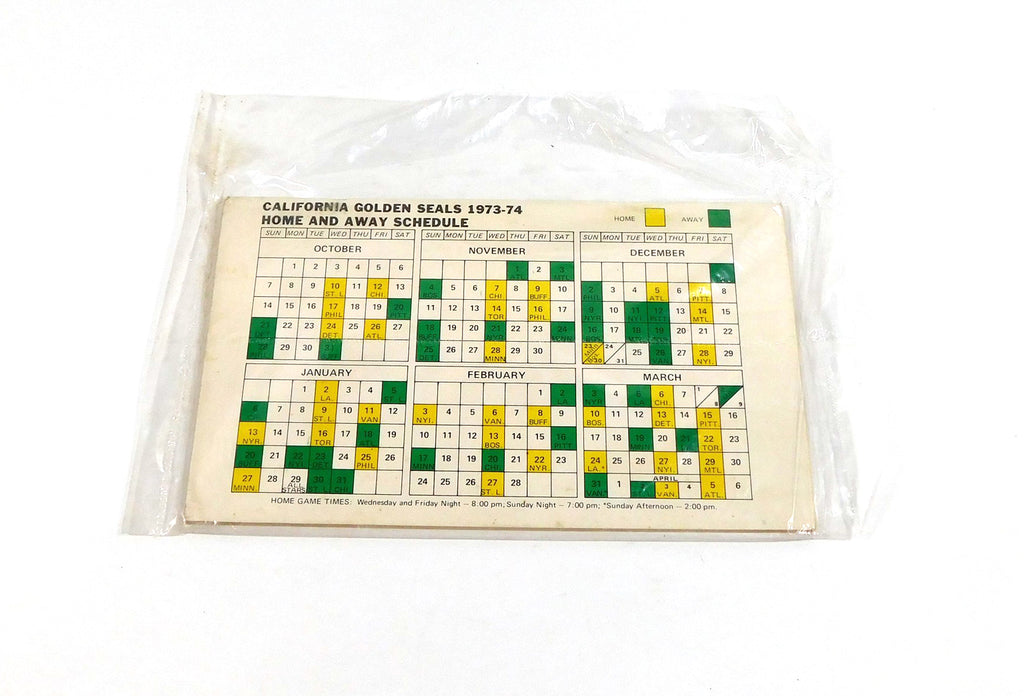1973-74 California Golden Seals NHL Hockey Media Guide Pic2