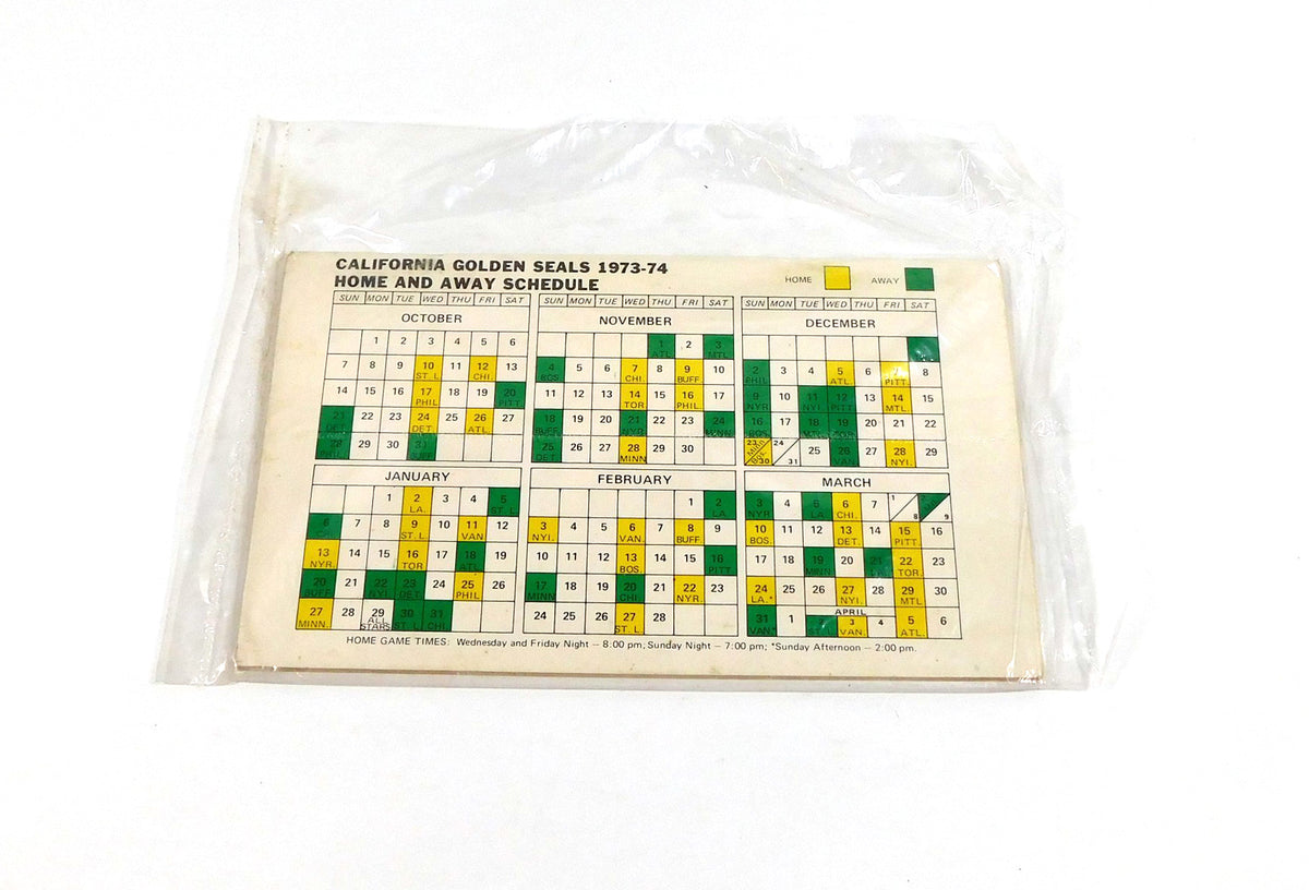 1973-74 California Golden Seals NHL Hockey Media Guide Pic2