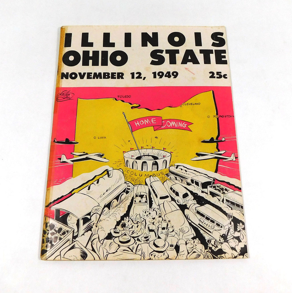 1949 Illinois at Ohio State College Football Program 11-12-49
